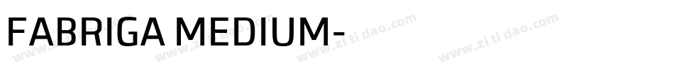 FABRIGA MEDIUM字体转换